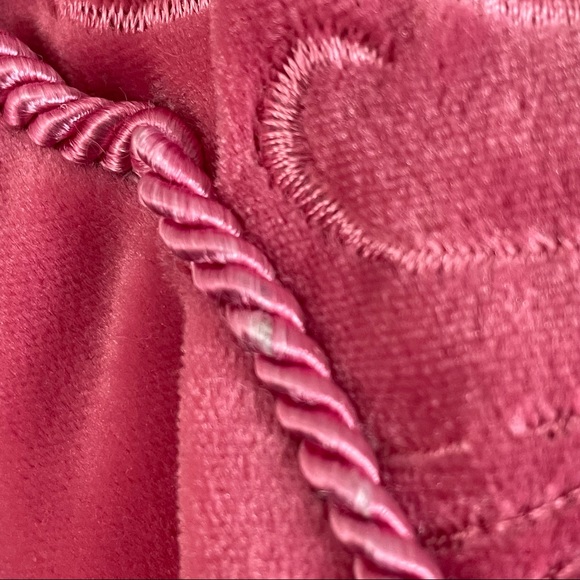 Vintage Pink Velour Nighty Dressing Gown Sleepwear Size Large - Picture 9 of 16